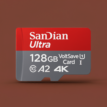128GB High-Speed microSD – Reliable Storage for Camera, PC & Mac