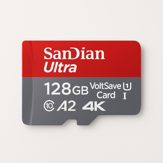 128GB High-Speed microSD – Reliable Storage for Camera, PC & Mac